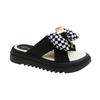 Fashion Womens Slippers 2025 Summer New High-End Bow Platform Comfortable Casual Sandals Soft Sole Fashion Sandals Women