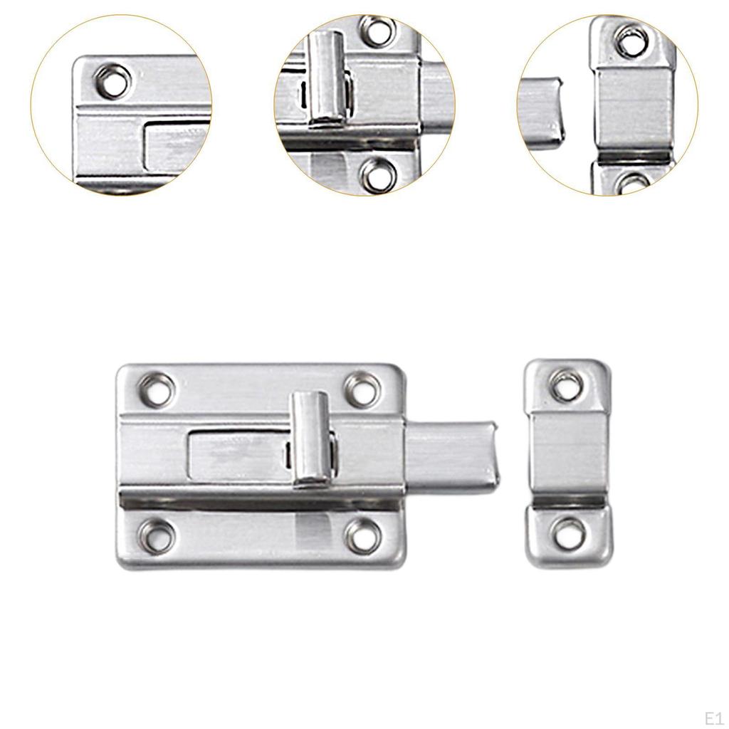 Door Bolt Security Slide Latch Lock Easy To Install for