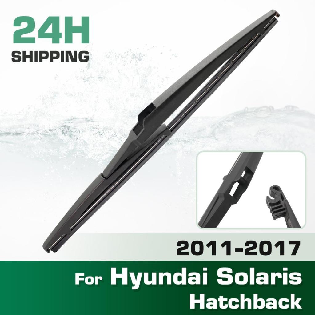 Rear Windshield Wipers Blades,Premium All-Season Wiper Blades Replacement For Hyundai Solaris Hatchback 2011-2017