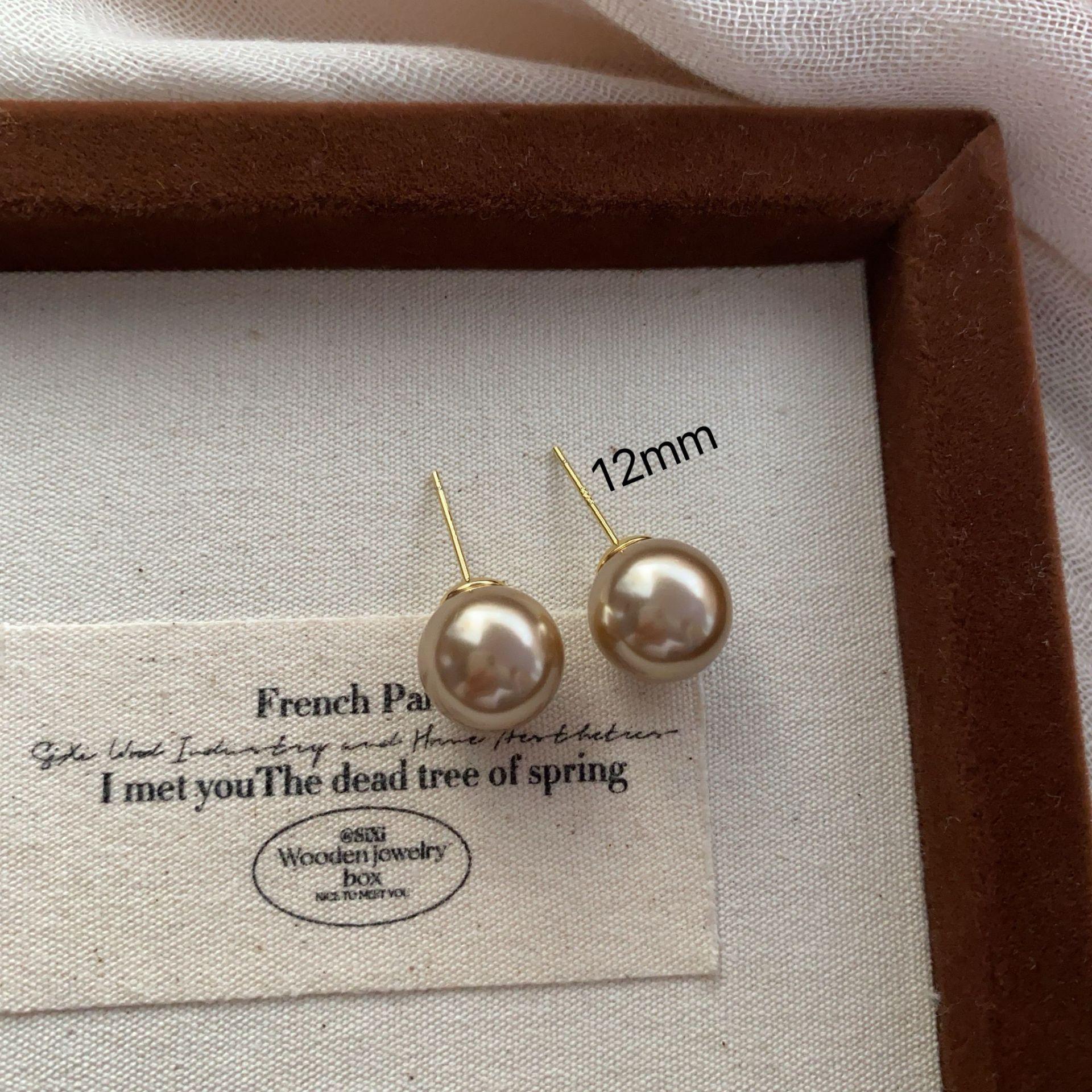 

Champagne Pearl Necklace Fashion Versatile Fever Shijia Neck Chain French Unique Retro Mini Summer Light Luxury Niche