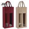 Portabottiglie da Festival Borsa Doppia con Manico Portatile Ammortizzante Resistente Borsa in Feltro Riutilizzabile per Champagne Birra Borsa Regalo Durevole