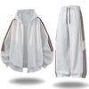 Men's Spring Autumn Tracksuit Hoodies and Sweatpants 2pcs Set Casual Zip-up Sportswear Male Outfits