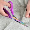 Craft Scissors Purpose Sharp Titanium Blades Shears Rubber Soft Grip Handle Multipurpose Fabric Scissors Tool Great for Office