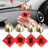 Car New Year Wind Chime Pendant New Auto Interior Bell Ornament Festive Blessings Text Car Mounted Chinese Style Decoration