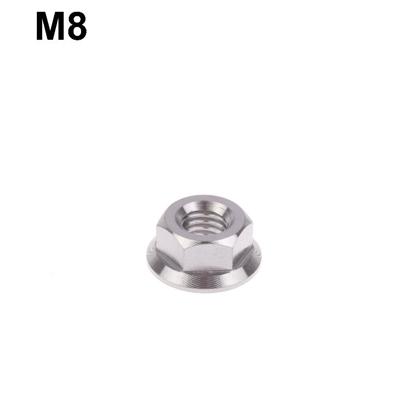 1 Pcs Motorcycles Titanium Hex Flange Hexagon Nuts M5 M6 M8 M9 M10 M12 For Motorcycles And Motorbikes