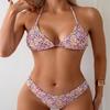 Strap Print Bikini Swimsuit Feminine Beach Spa