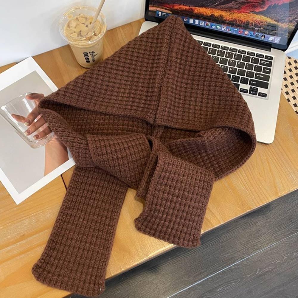 Ear Protector Women Balaclava Cap Knitted Knitted Beanies Hats Warm Headgear Scarf Hat Winter Warm