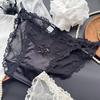 Ladies Spring and Summer Pure Desire Sexy Lace Leopard Print Mesh Briefs