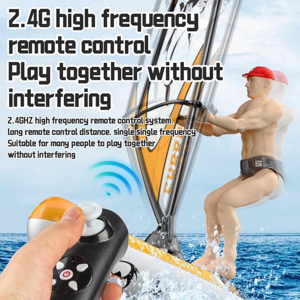 2.4G Remote Control Sailing, Surfing, Rowing, Colorful Swinging, Competitive Balance, Kayaking, Water Toys,Pool Toys, Children's Toys, Gifts