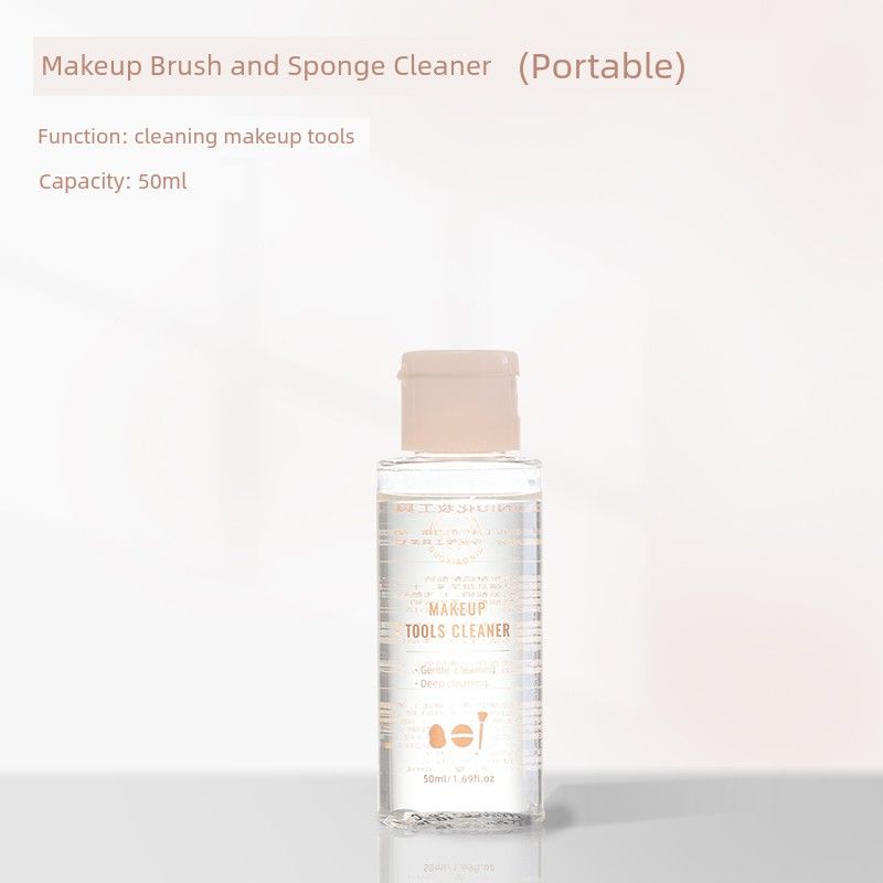 Guo Xiaoniu Powder Puff Cleaner, Makeup Brush Cleaning Liquid, Beauty Sponge Cleaning, Makeup Tools Powder Puff Makeup Brush Cleaner 50ml