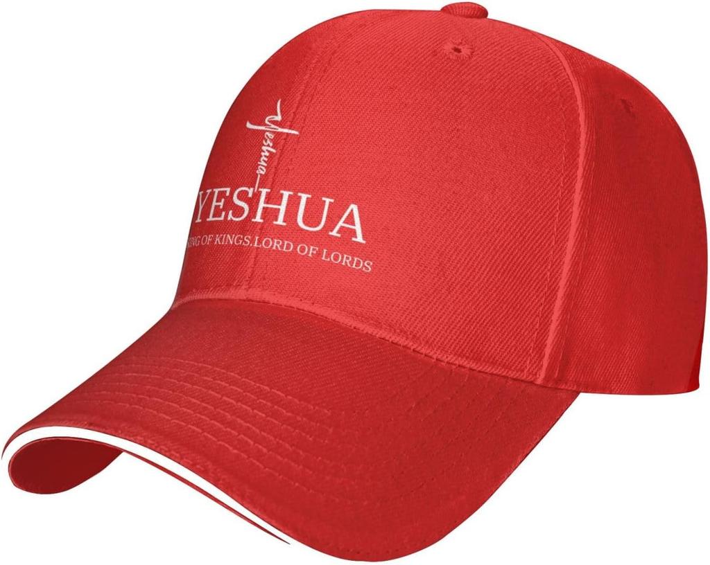 Yeshua King of Kings Lord of Lords Christian Baseball Cap Polyester Adjustable Sports Hat Unisex