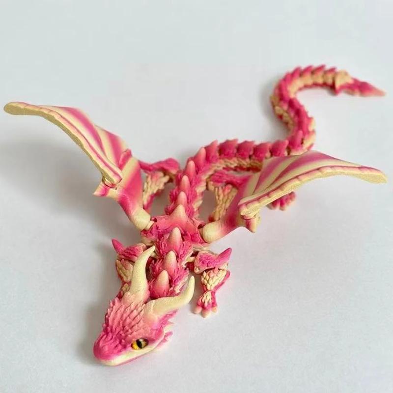 High-Quality 3D High-Quality Printed High-Quality Winged High-Quality Carriage Fantasy creature Decorative Figure Play sets High-Quality Rotatable