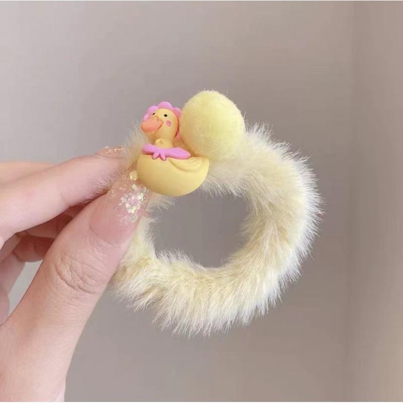 Cat Ears Plush Elastic Hair Bands Cute Hair Rope Ties Girls Barrettes Children Kawaii Headwear Headwear Kids Hair Accessorie