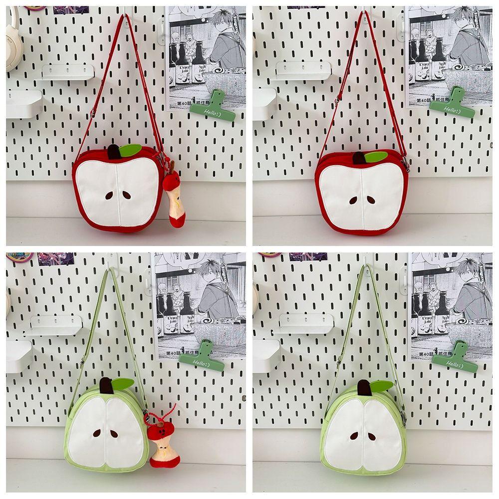 Harajuku Fruits Shape Crossbody Bag Message Bag Mobile Phone Pack Funny Shoulder Bag Male