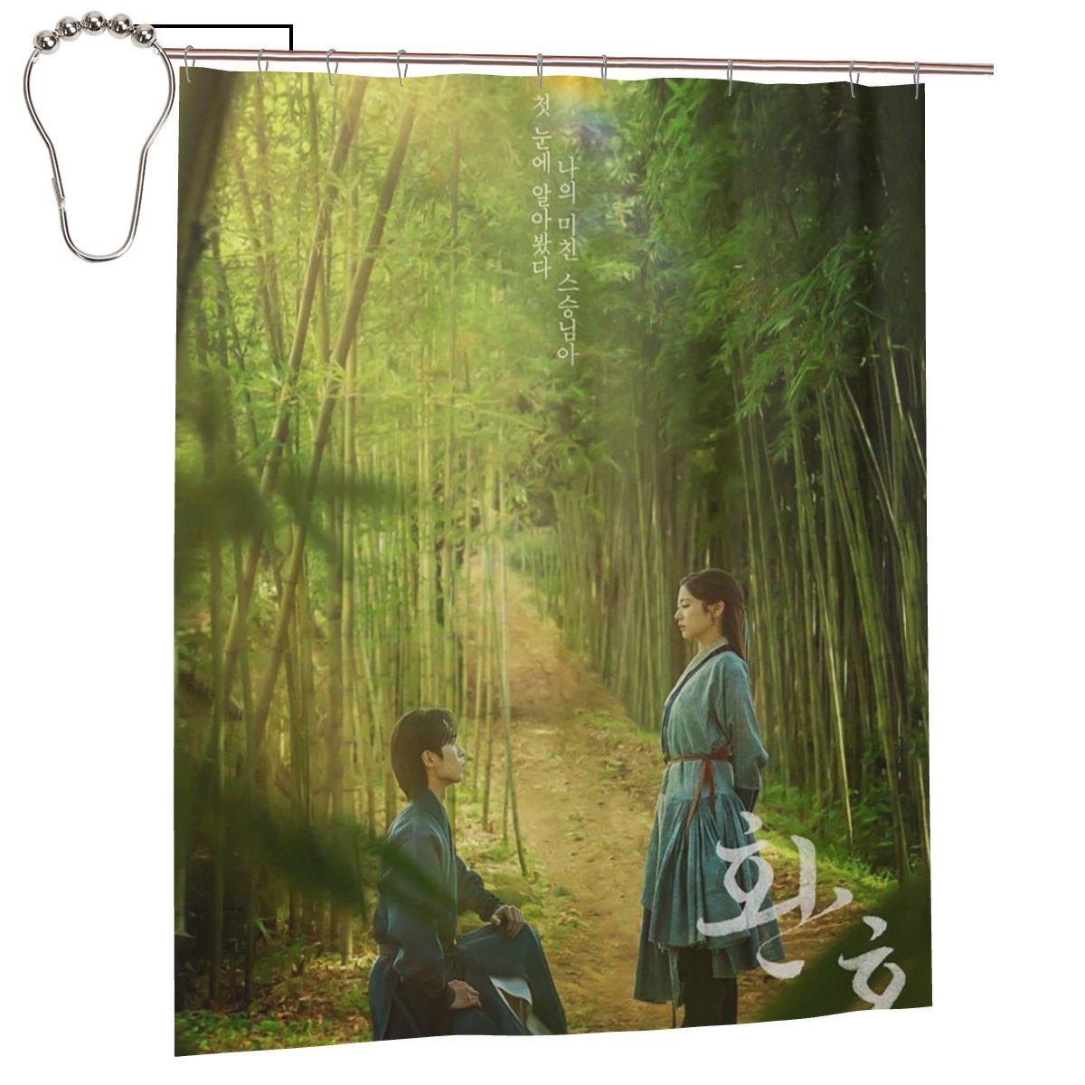 

Kdrama Alchemy Of Souls Light And Shadow Shower Curtain Bathroom Polyester Waterproof Bath Curtains With Hooks W60H190(CM)-1 Pcs