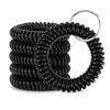30pcs Wristlet Keychain Spring Spiral Wrist Coil Key Chain Badge Holders Wristband Key Ring Colorful Spiral Coil Hair Tie Sauna Accessaries Wrist Coil