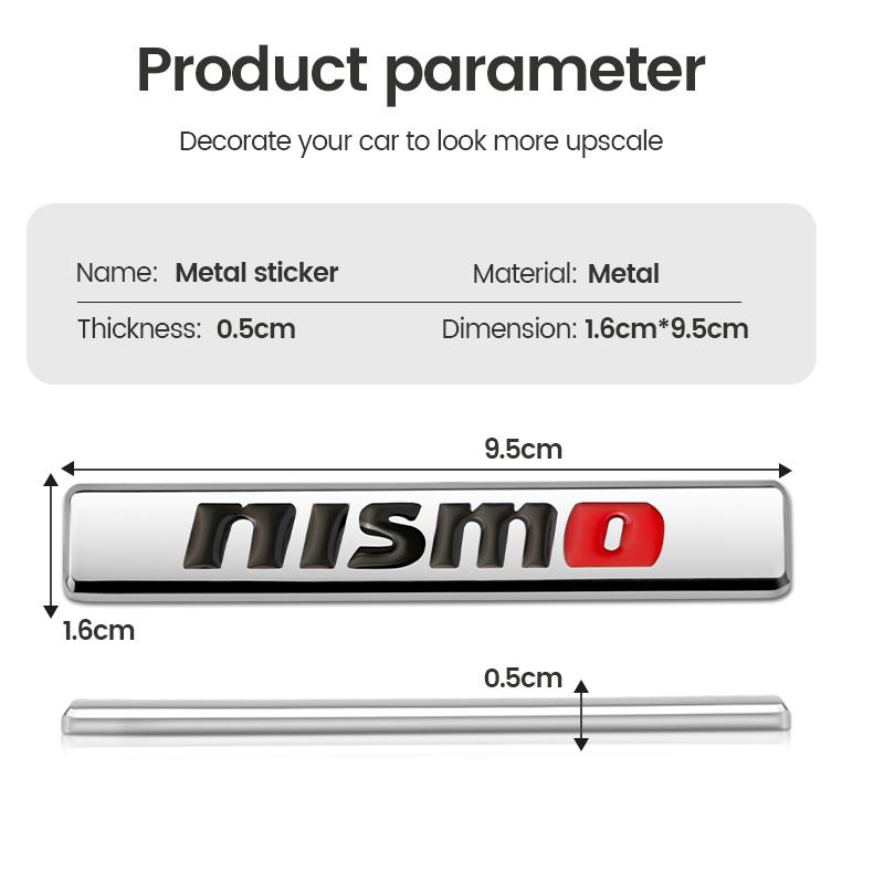 Car Body Metal Sticker Trunk Side Door Window Decorative Badge For Nissan Nismo Qashqai GTR Tiida Leaf Juke Teana Note Almera