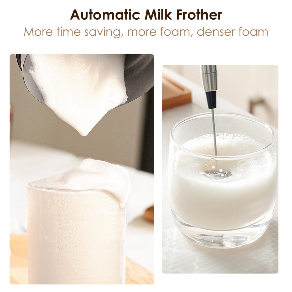 5-in-1 Milk Frother with Upgraded LED Display Touch Screen Hot And Cold Foam Maker Milk Warmer for Coffee Latte