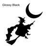 Halloween Funny Stickers A Witch on Broomstick Creative Car Sticker Exterior Decoration PVC Waterproof Decal Car Accessories