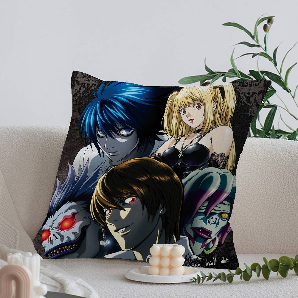 Anime Death Note Stitch Lucky Dragon Pillow Cover Sofa Cushion Cover Home Room Decoration Children Gift