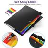 2pcs A4 Plastic Expanding Accordion Folders, Document Sorters, 7 Pockets with Snap Closures, Suitable for Home and Office.