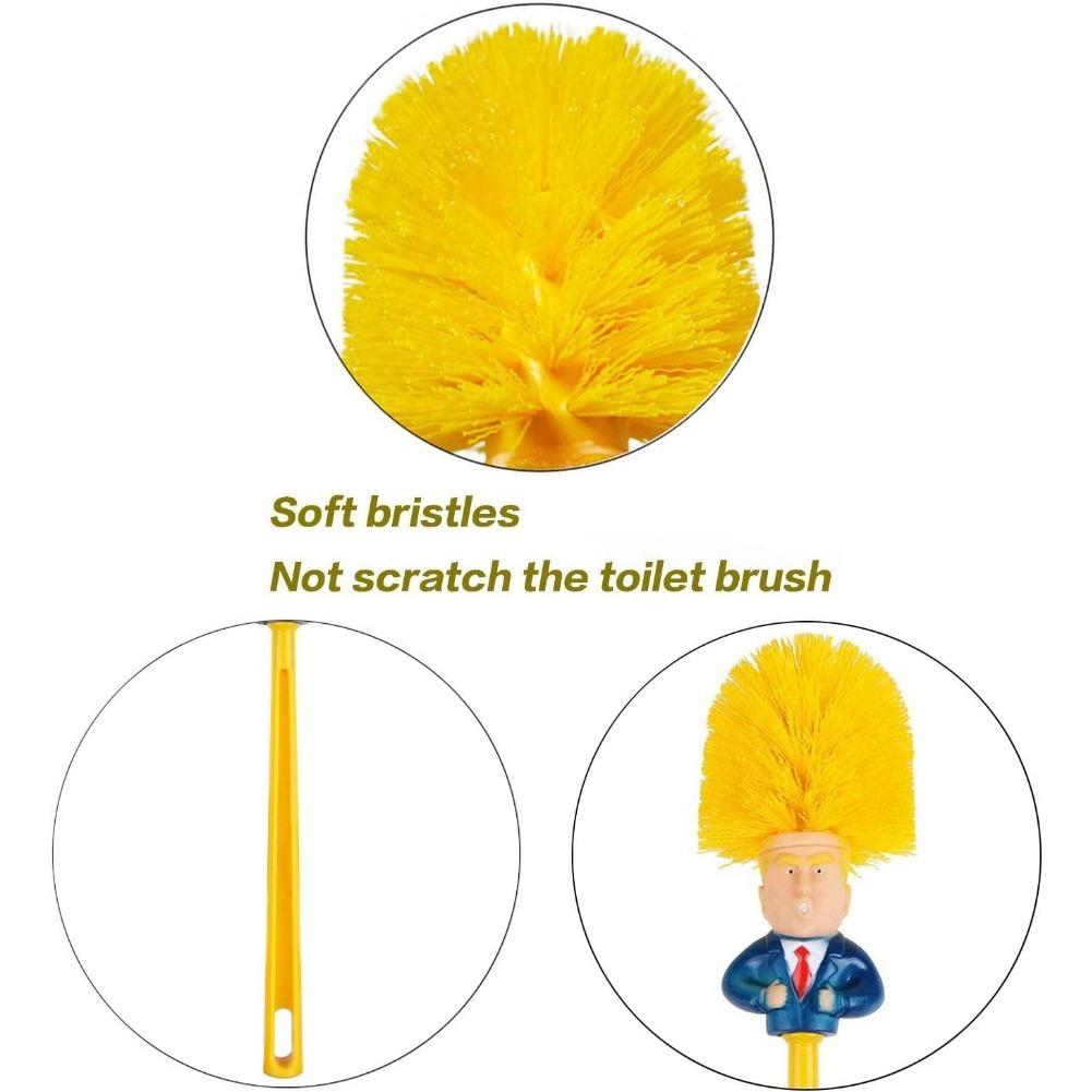 Funny Toilet Brush,Prank Toilet Brush Cleaner, Funny Toilet Scubber,Make Toilet Great Again, Commander In Crap (Thumb Up Toilet Brush)