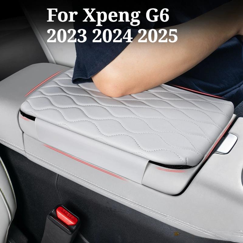 Automotive Handrail Box Height-increasing Pad Fit for Xpeng G6 2023 2024 2025 Leather Pad Car Interior Modification Accessories