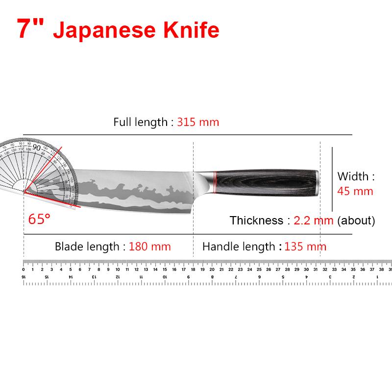 Stainless Steel Kitchen Knife Hammered Meat Cleaver Forging Chef Butcher Knife Skinning Slicing Wooden Handle BBQ Tools