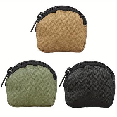Outdoor Wallet Multi-functional Coin Purse with Zipper Closure Small Change Bag for Men for Camping Hiking Hunting