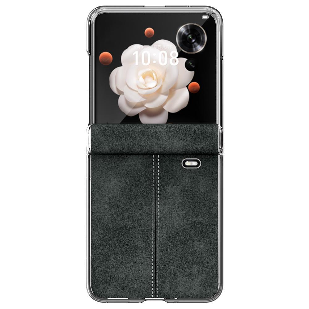 

For Honor Magic V Flip Case PU Leather Hinge Screen Protector Full Protection Foldable Cover Artificial leather&Honor Magic V Flip