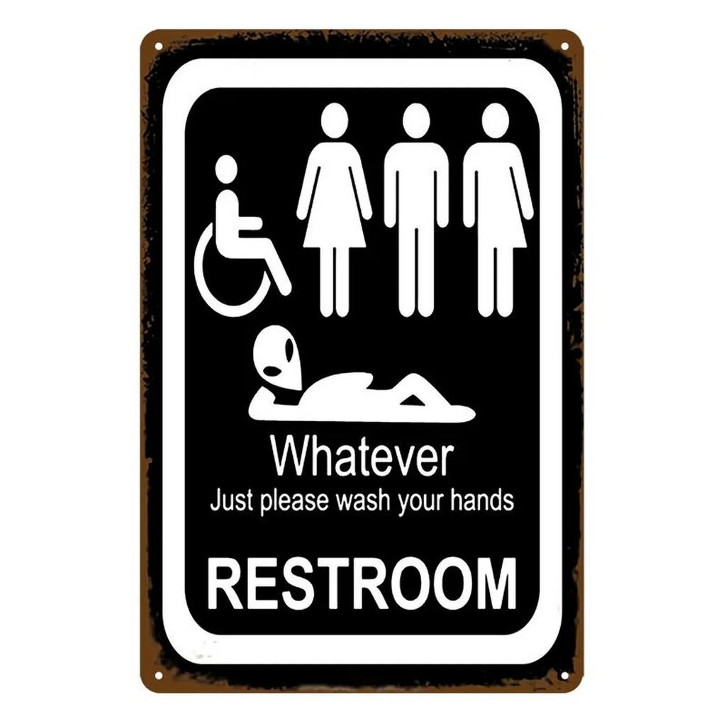 Washing Room Plaque Metal Tin Signs Wall Decoration Vintage Art Posters Iron Painting for Man Cave Home Cafe Bathroom Club Bar
