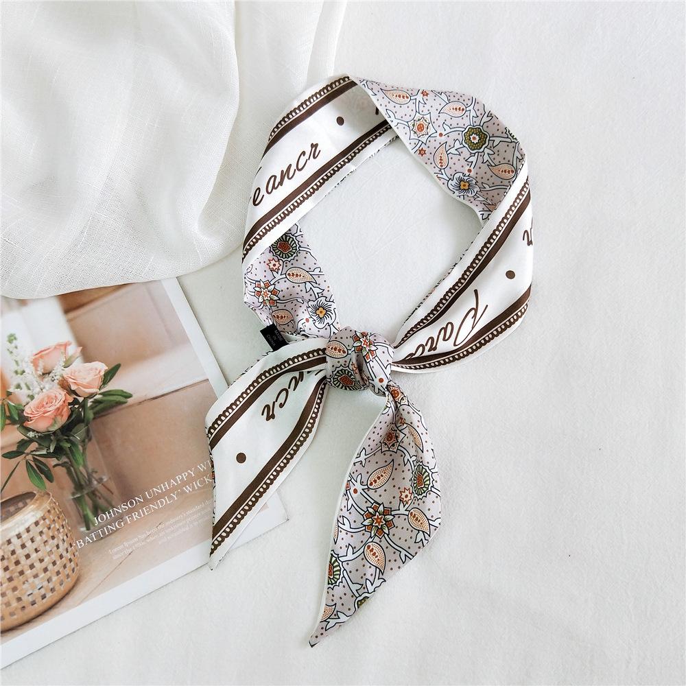New Scarves Silk Scarves Women'S Spring And Autumn Season Long Decorative Professional Scarves Summer Thin Styles Paired With Shirts Stylish