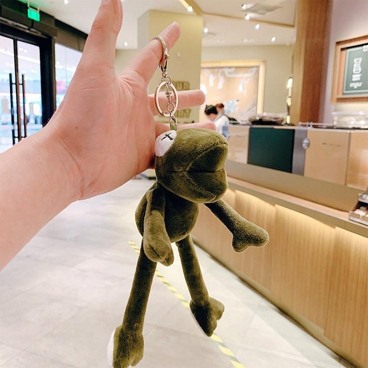 Leg Cute Long Frog Plush Toy Doll Keychain Backpack Pendant Decoration Hanging