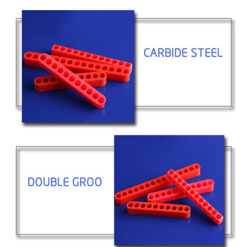5 Pieces 12 Holes Hex Bit Organiser Screwdriver Bit Holder Plastic 1/4 Inch Hex Shank Drill Bit Storage for Case