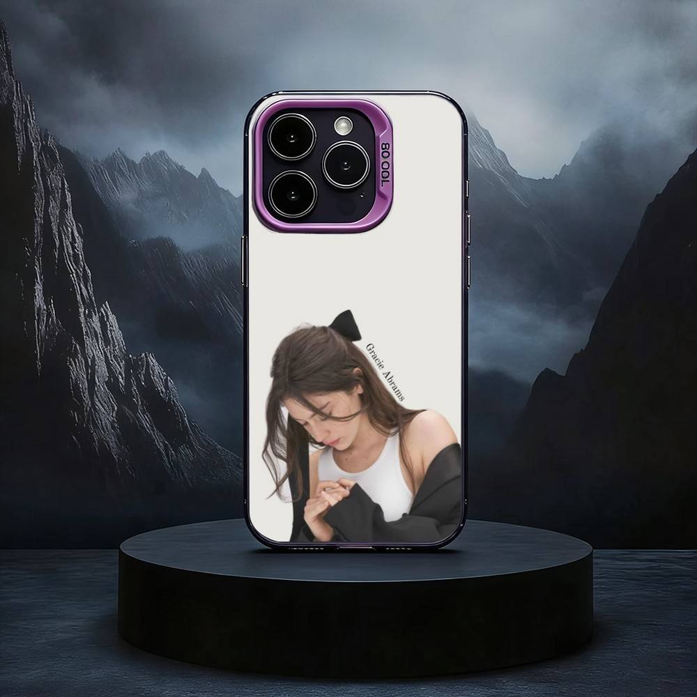 

Singer Gracie Abrams GA Phone Case For iPhone17,16,15,14,13,12,11 Plus,Pro Max Black Candy silver phone case iPhone16e