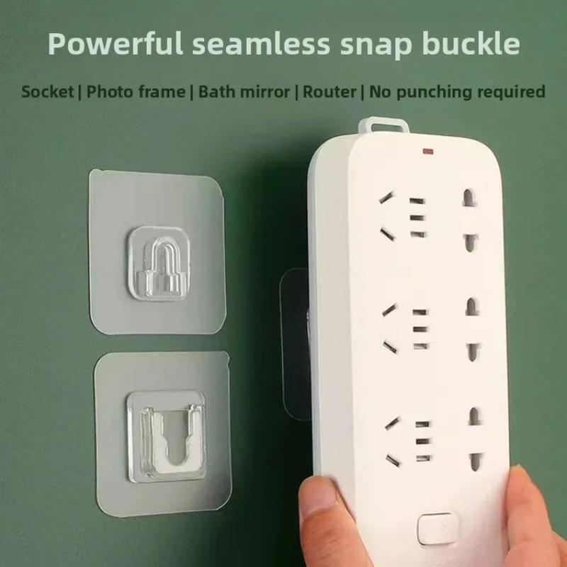 Double sided adhesive wall hooks Wall Hanger Strong Transparent Suction Cup Sucker Hook Wall Storage Holder Kitchen Bathroom