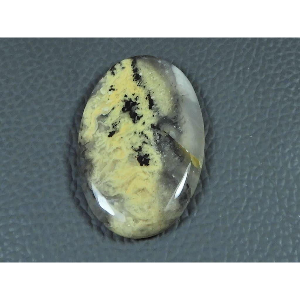 25X39X05MM Natural Tiger Dendritic Agate Oval Shape Cabochon Loose Gemstone G-383
