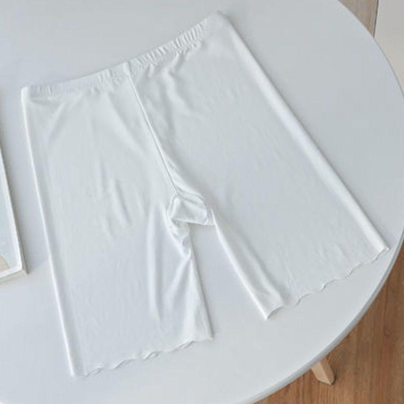 Ice Silk Women's Anti-Chafing Plus Size 2-in-1 Safety Capris