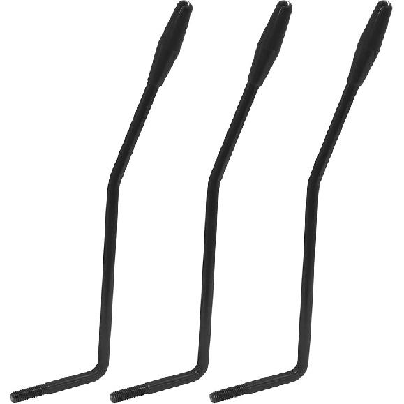 Piutouyar 3 Pack Tremolo Arm Whammy Bar 6 mm, Black Electric Guitar Whammy Bar Metal Thread Tremolo Arm with Tip 5 mm