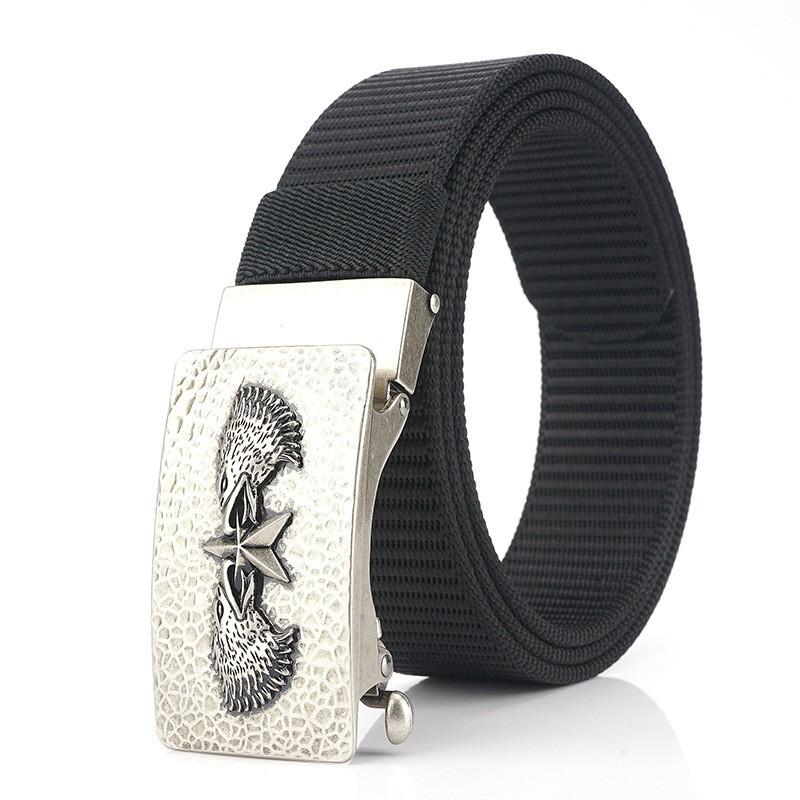 3.5 Personalized Men s Casual Belt Antique Automatic Buckle Nylon 120cm