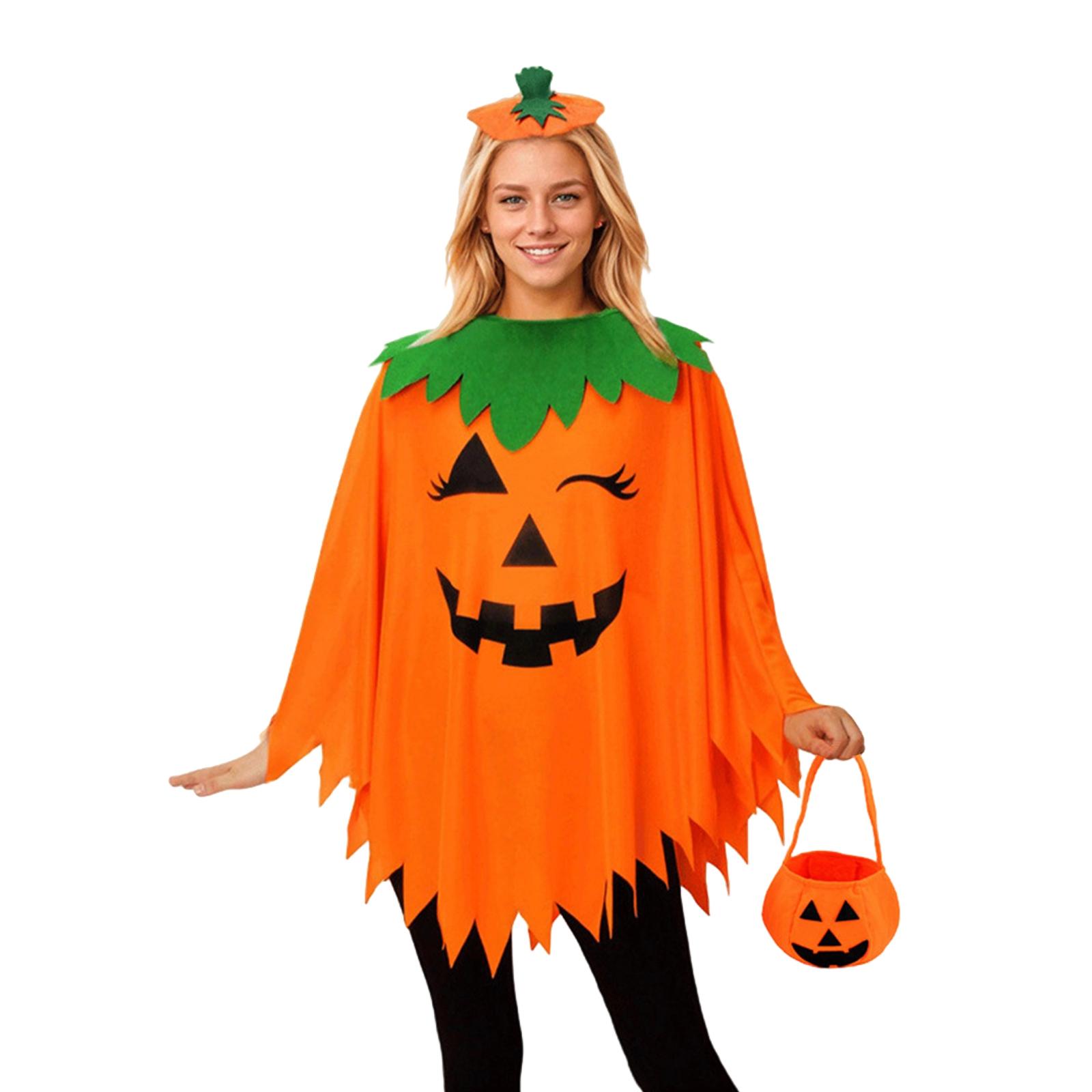 

Костюм для косплея на Хэллоуин, набор из трех предметов, наряды для вечеринок и праздников One Size оранжевый