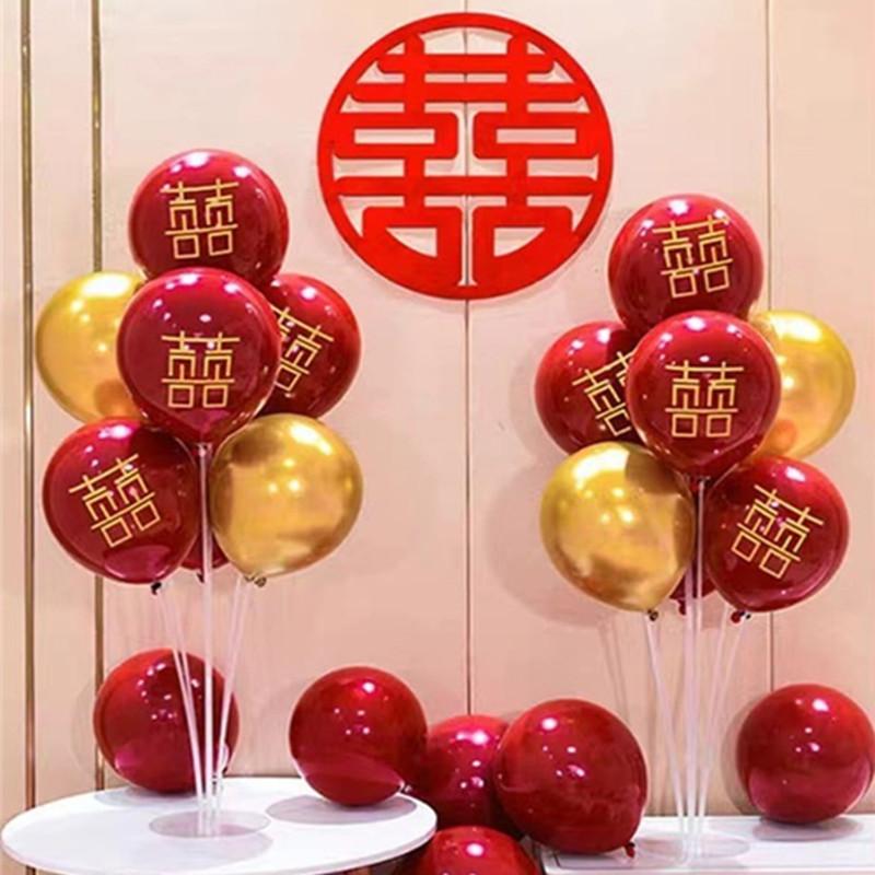 Table Floating Balloon Decoration Set, Wedding Room Birthday Arrangement, Base Splicing Support Rod, Balloon Desktop Bracket Pole