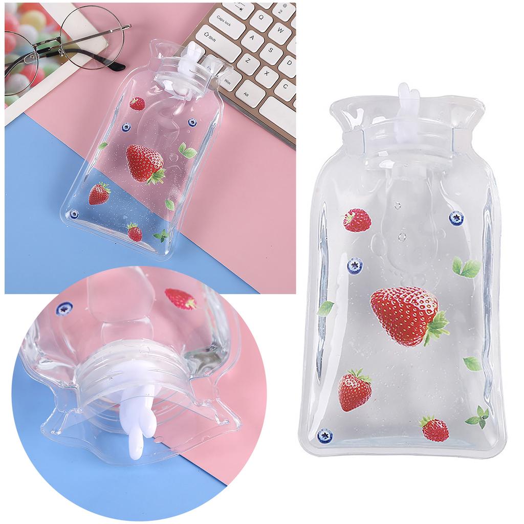 High Density PVC Hot Water Bottle Bag with Ears 650ml/1000ml/1700ml Capacity Heat Resistant and Durable Hand Warmer