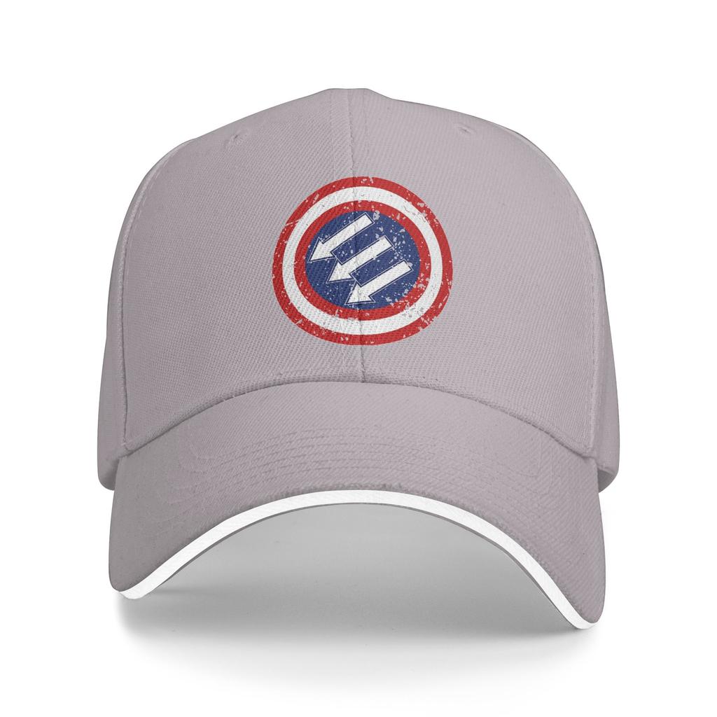 Anti Fascist American Flag Symbol  Sandwich Caps Unisex Women OutdoorBaseball Cap  Sandwich Hat Adjustable Cap Summer Caps