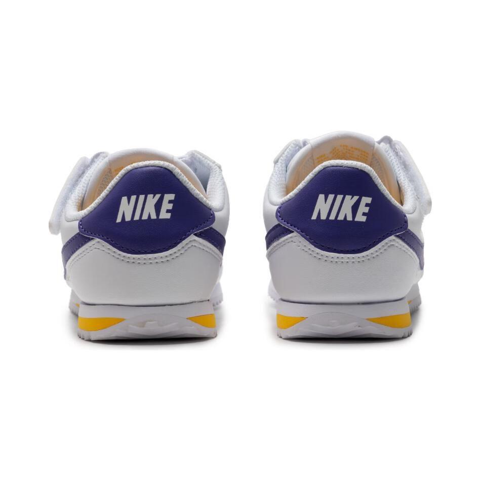 Nike Cortez EasyOn Low Top Casual Shoes White Blue Children Aged 3 7 Years Old DM0951-105