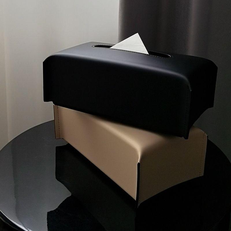 Scatola di fazzoletti di lusso Custodia per tovaglioli in pelle Copertura di carta Porta fazzoletti per soggiorno Tavolo da ufficio Decorazione per casa Tavolo da pranzo Auto
