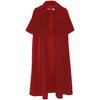 Mantello di Velluto Vampirico Per Cosplay di Halloween Con Stile Fantasy Per Adulti e Bambini