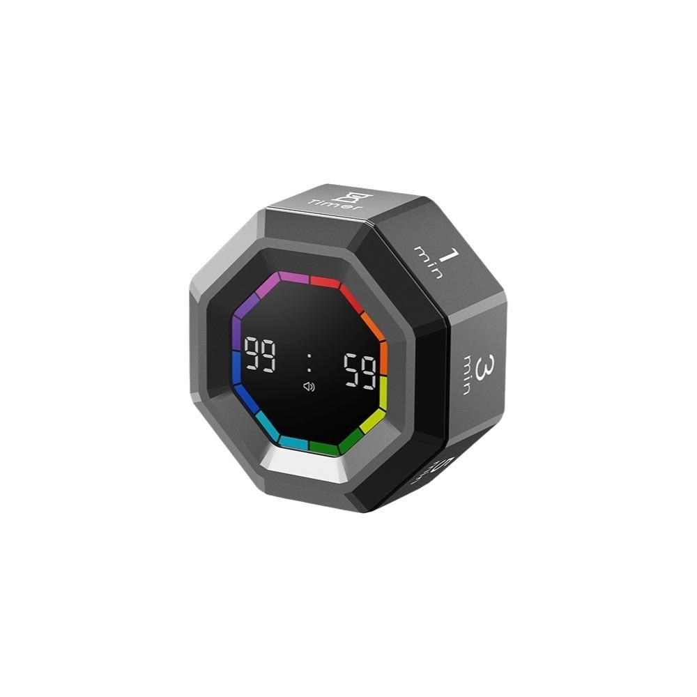 LED Display Gravity Sensor Timer Magnetic Kitchen Timer Mini Flip Timer Clock Alarm Clock