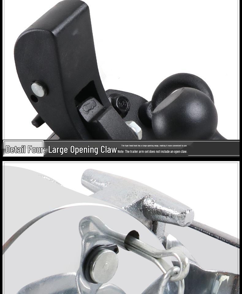 Toyota FJ Cruiser Prado Modified Trailer Tow Hook Tiger Head Bracket