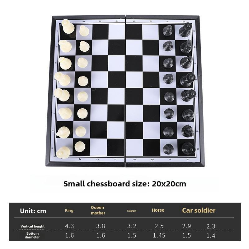 Foldable Magnetic Chess Set: Compact Chessboard for Children's Parent-Child Entertainment and Puzzle Fun